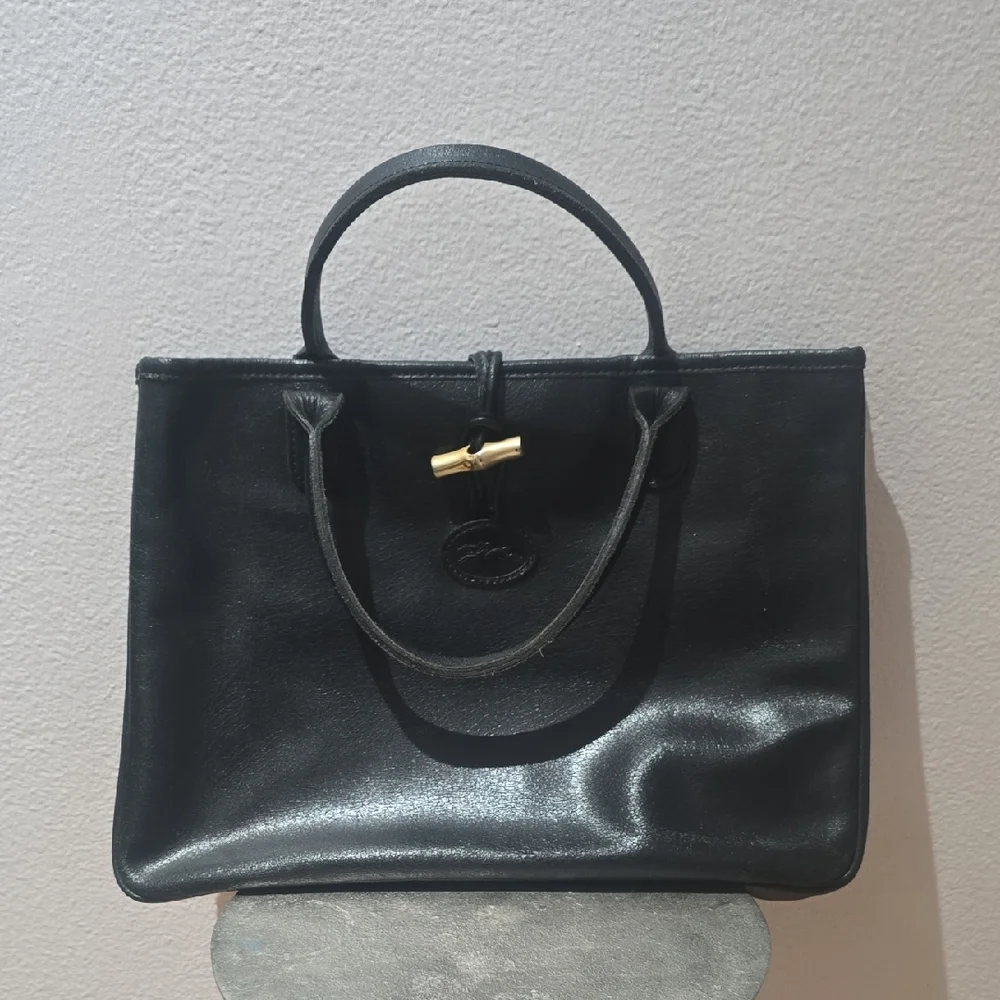 Longchamp Black Satchel with Structured Design - Picture 1 of 9